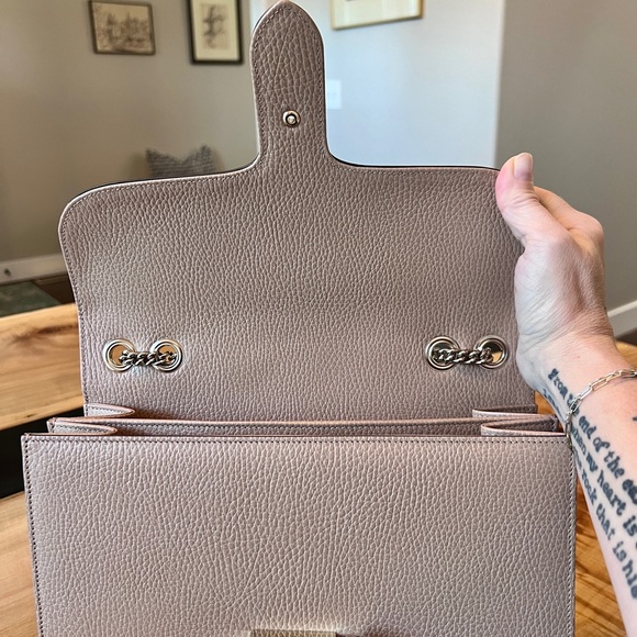 Authentic Gucci Calfskin Dollar Interlocking G Shoulder Bag, purchased in Italy - Picture 12 of 16